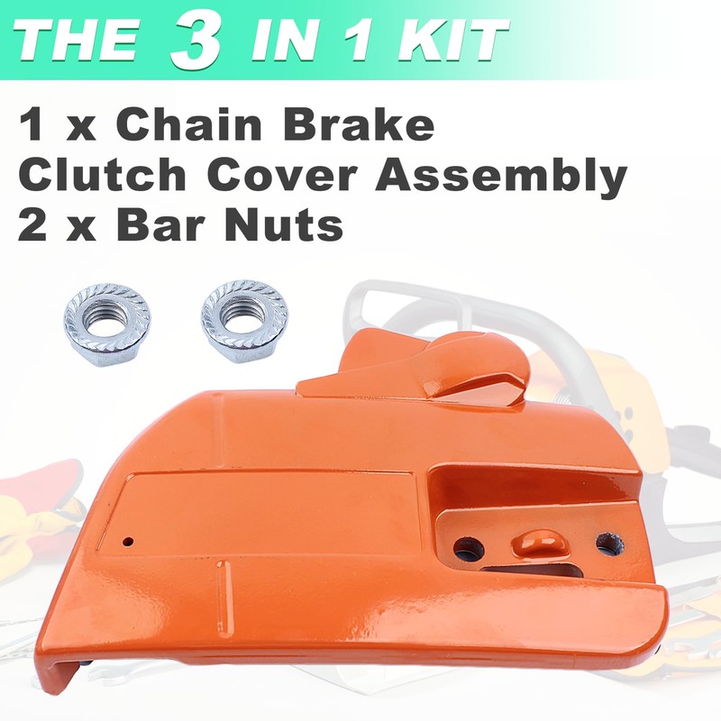 Adefol 537107803 Clutch Cover Assembly，340 Chain Brake Cover Assy for