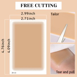Prreal 8 Pieces Tattoo Cover Up Patch, Natural Looking Cover Up Tattoos and Scar Tattoo Plasters, Waterproof, Invisible Body Concealer Makeup Stickers, Natural