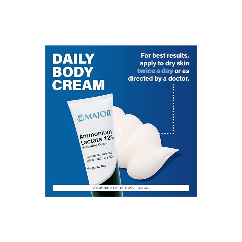 Ammonium Lactate 12% Moisturizing Cream 140 Gm Flip-Top Tube by