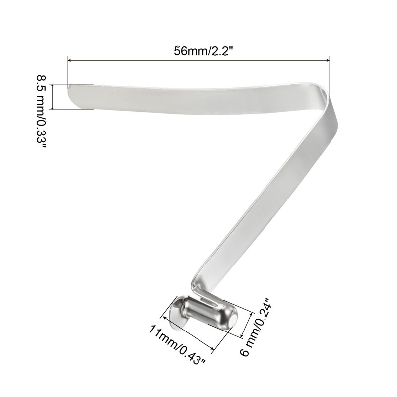 PATIKIL 11x6mm Kayak Paddle Snaps, 6 Pack Tent Pole Clips