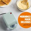 Tasty Mini Nonstick Waffle Maker, Perfect for Individual Waffles, Hash