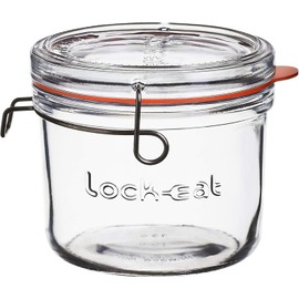Luigi Bormioli Lock-Eat 17 oz XL Glass Food Jar, 1 Piece, Clear
