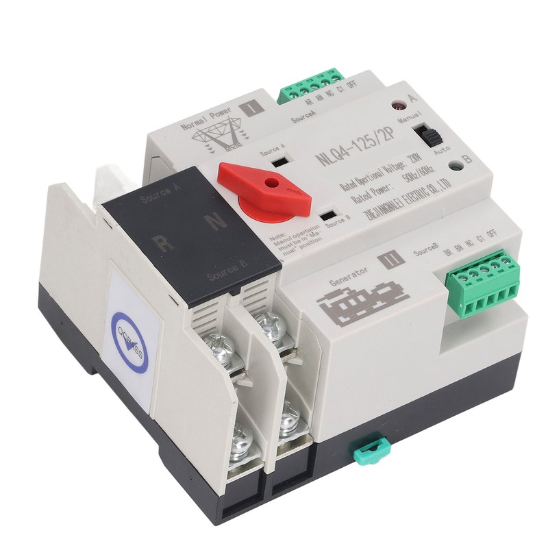 2P Dual Power Automatic Transfer Switch Generator Uninterruptible Changeover Switch
