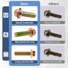 03413B Exhaust Manifold Bolts Hardware Kit for LS1 Head Bolts