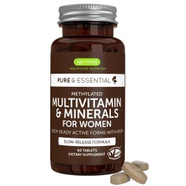 Igennus Methylated Women's Multivitamin Methylated Folate for MTHFR 21 Highly...