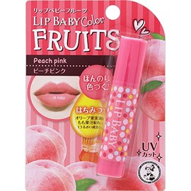 Mentholatum Lip Baby Fruit, Peach Pink, 0.2 oz (4.5 g)