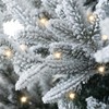 Ginebra 6.5ft Snow Flocked Christmas Tree Prelit with 2456 Branch