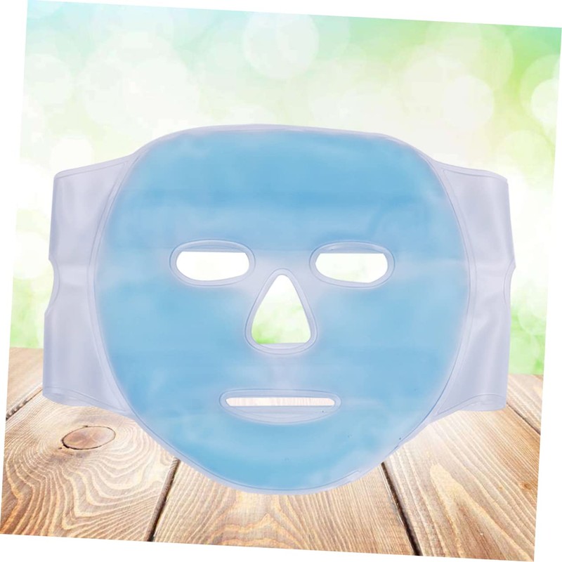 Outanaya 1pc Gel Cold and Hot Compress Mask PVC Face