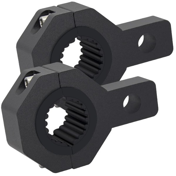Motorcycle Brackets Tube Clamp Mount Kit 0.75" 1" 1.25" 2Pcs