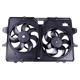 Radiator Condenser Fan Assembly Cooling Fan Driver Passenger Side/LH RH 621-038 KFKGF Universal Slim Fan Push Pull Radiator Condenser Fan Assembly Cooling 12V Mount Kit 2008-2011 for Mazda for Tribute