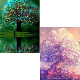 BetterJonny 5D Diamond Art Kit, Diamond Painting Kit, Popular, Bead Art, Full Paste Type, DIY Craft Kit, Beginners, Adults, Children, 11.8 x 15.7 inches (30 x 40 cm), 2 Pieces