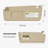Left Driver Side Beige Sun Visor Fit for Toyota Highlander