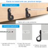 SELEWARE Q Hanger Hooks for String Lights, Christmas with Screw