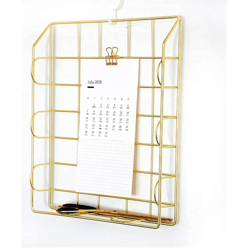 LELYFIT 2 Tier A4 Metal in Trays, Stackable Office Desk