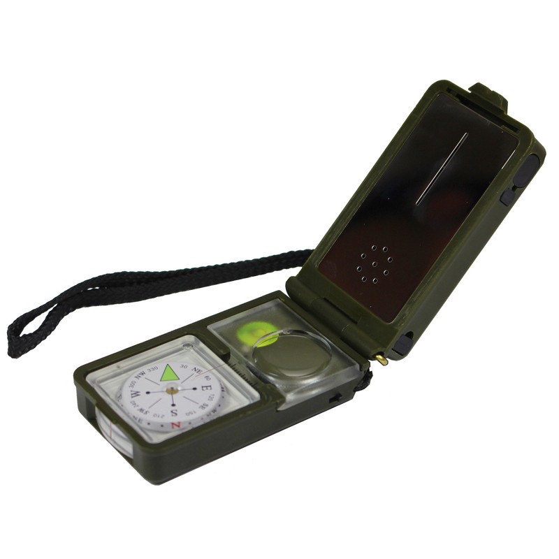 Mil-Tec 10 Functions Map Compass Schwarz Einheitsgröße