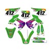 2001-2013 KX 85 Throwback Green Senge Graphics Complete Kit with