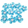 10 PCS 3D Flower Ceramic Tiles,1.6" Handmade Procelain Ceramic Flowers