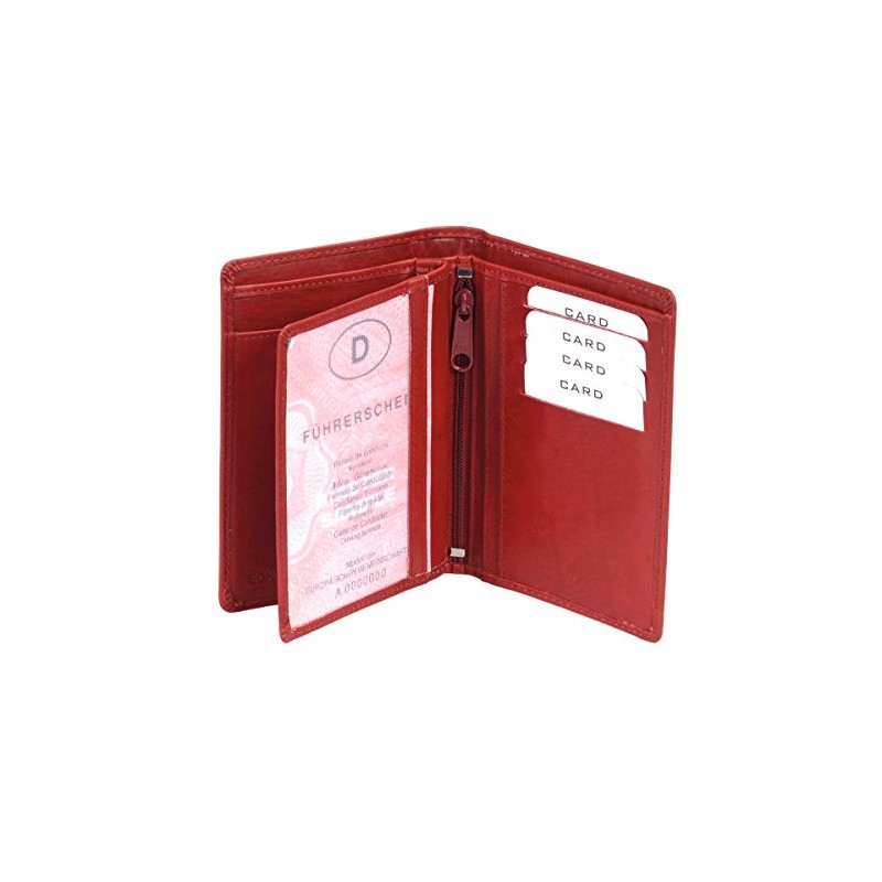 LEAS Card Collection Real Leather ID and Credit Card Holder