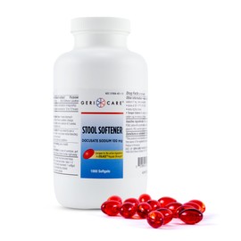 GeriCare GeriCare Docusate Sodium Stool Softener, 100mg Softgels (Bottle of 1,000)