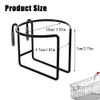 Kettion 1 Pcs Shopping Cart Cup Holder, Reusable Metal Hanging