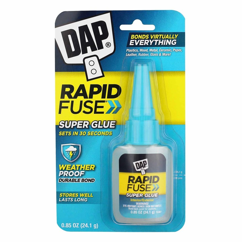 Rapid Fuse 7079800155 Purpose Adhesiv Raw Building Material, Clear, .85