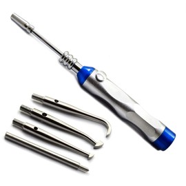 MEDSPO Professional Dental Crown Remover | Turkish Crown Removal with 4 Attachments | Orthodontics Dental Dentist Surgical Instruments (Turkish Crown Remover)