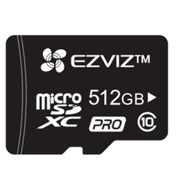 EZVIZ 512 GB Micro-SD-Karte, microSDHC-Speicherkarte, Lesegeschwindigkeit bis zu 90 MB/s, Klasse 10, U3, UHS-I