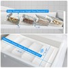 Derlyniupi Spice Organizer for Drawer, 4 Pcs Clear Acrylic Drawer