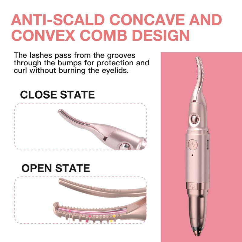 atnayo Heated Eyelash Curler, 2 in 1 Electric Eyelash Curlers