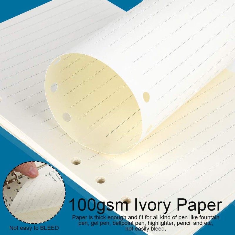 FANDAMEI 3 Pack A5 Refills Paper - 270 Pages/135 Sheets