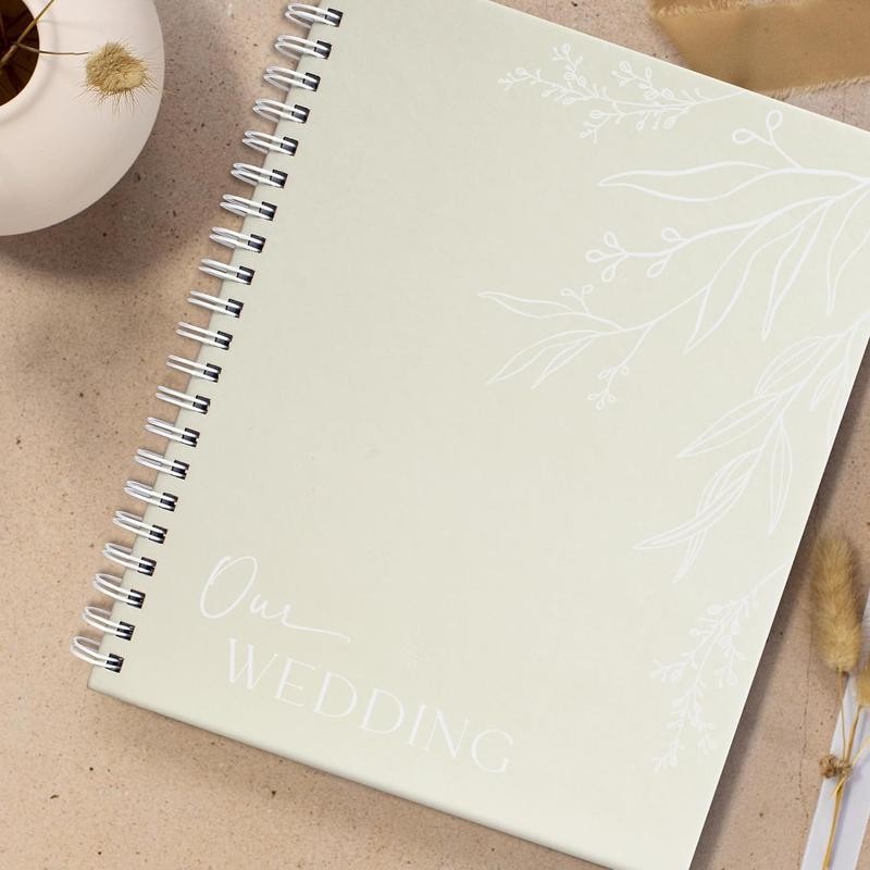 Beautiful Minimalistic Wedding Planner Book and Organizer - Unique Engagement