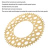 Folding Bicycle Chainwheel Smooth Fastness AntiCorrosion Wearproof Bike Chainring(Titanium Gold