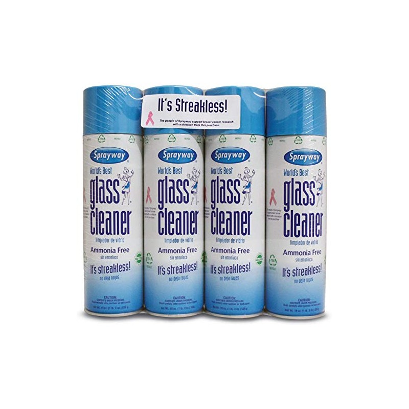 Sprayway IUYEHDUH 443331 Ammonia Free Glass Cleaner, 19 Oz. (Packaging