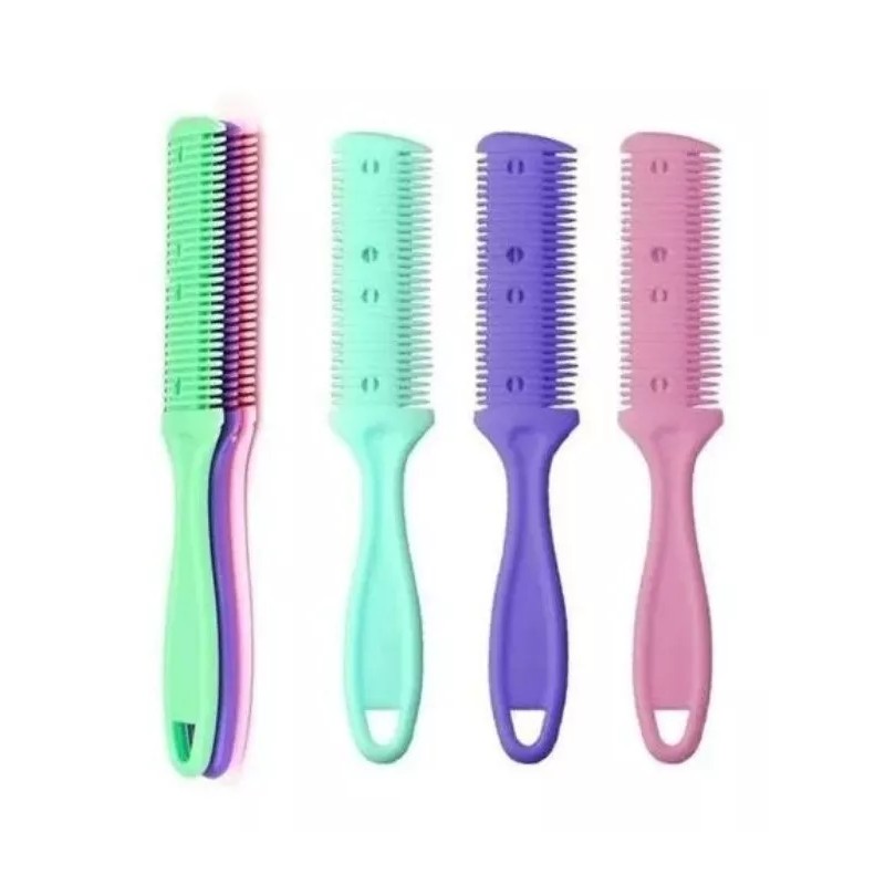 CAMI 3pz Peine Degrafilar Y Perfilar Cabello Con Navajas