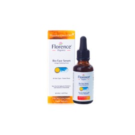 Organic Serum, Anti Aging, Hydration Professional Face Serum with Vitamin C, Day Use with Hyaluronic Acid for Face, Neck and Eye Contour, 30 ml., Florence Organics