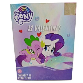 Paper Magic Group My Little Pony 32 Valentines 48 Seals in 8 designs New Box Damaged