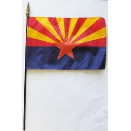Arizona - 8 inches x 12 inches Stick Flag
