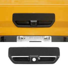 Jimen Compatible with Ford Bronco Sport 2021-2023, Rear Door Tailgate Handle Cover Trim (Carbon Fiber)