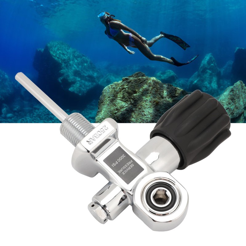 Scuba Diving Cylinder Valve G3/4 DIN Yoke Dual Use 250