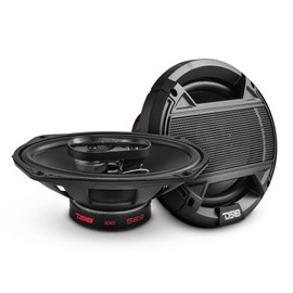 DS18 S65 Select 6.5" 2-Way Coaxial Speaker 180 Watts 4-Ohm, Integrated 1" Tweeter, Grill Included, Pair - 6.5 Door Speakers 2-Way with Tweeters, High-Frequency Sound