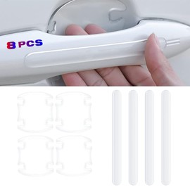 RUGNADOO Protectores para Manija de Puerta de Coche 8pcs, Protectores contra ArañAzos para Puerta del Auto en 3D, Autoadhesivo Impermeable, Adecuado para AutomóViles, Todoterrenos, Deportivos