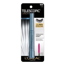 Máscara de pestañas L'Oréal Paris Telescopic Original waterproof 7.985ml color blackest black
