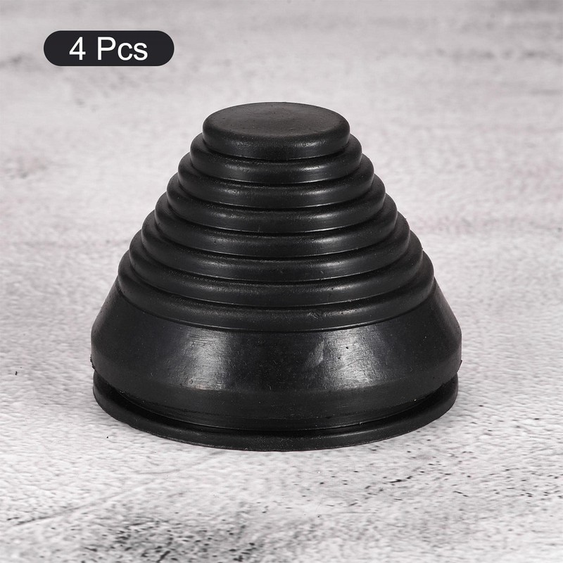 sourcing map Rubber Grommet Wire Protection Thick Plates Conical Holder