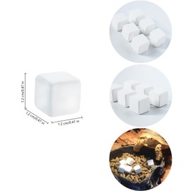 MEISH 6 Pieces Tortoise Calcium Stone Natural Calcium Mineral Pumice Chews Teething Cube Toy Parrot Chew Toy for Turtle Tortoise Parrot Rabbits