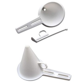 Pack of 4 Batter Dispenser Funnel, Dough Dispenser Batter, Plastic Dough Dispenser, Adjustable Hand-Held Kitchen Plastic Funnel, for Preparing Desserts in the Kitchen, Spread the Cream