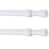 2 Piece Shower Curtain Poles, Tension Rods for Curtains, Telescopic
