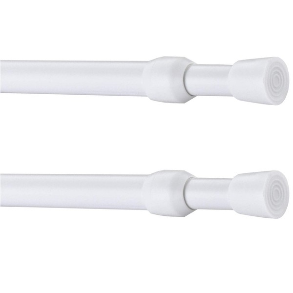 2 Piece Shower Curtain Poles, Tension Rods for Curtains, Telescopic