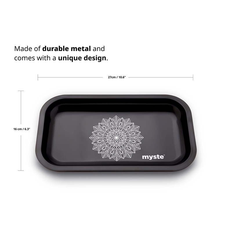 MYSTE Rolling Tray 27 cm x 16 cm (Mandala)