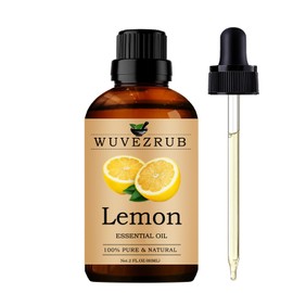 Lemon Essential Oils Organic, 60ML Pure and Natural Lemon Essential Oil for Aromatherapy Diffuser - Lemon /2 Fl Oz