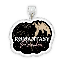 Romantasy Reader Charms For Kindle, Phone Dust Plug 1.5 Inches ACOTAR Fourth Wing Dragon Fantasy Bookish, Lightning/Type C Dust Plug, Acrylic Material, Accessories DIY Gifts for Coworker Friend Mom